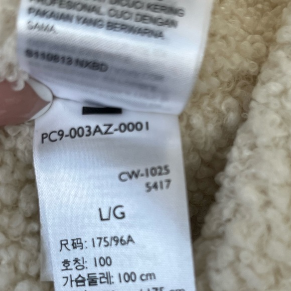 Levi's Francico Sherpa Flannel hooded shirt jacket red NEW large - Picture 14 of 15